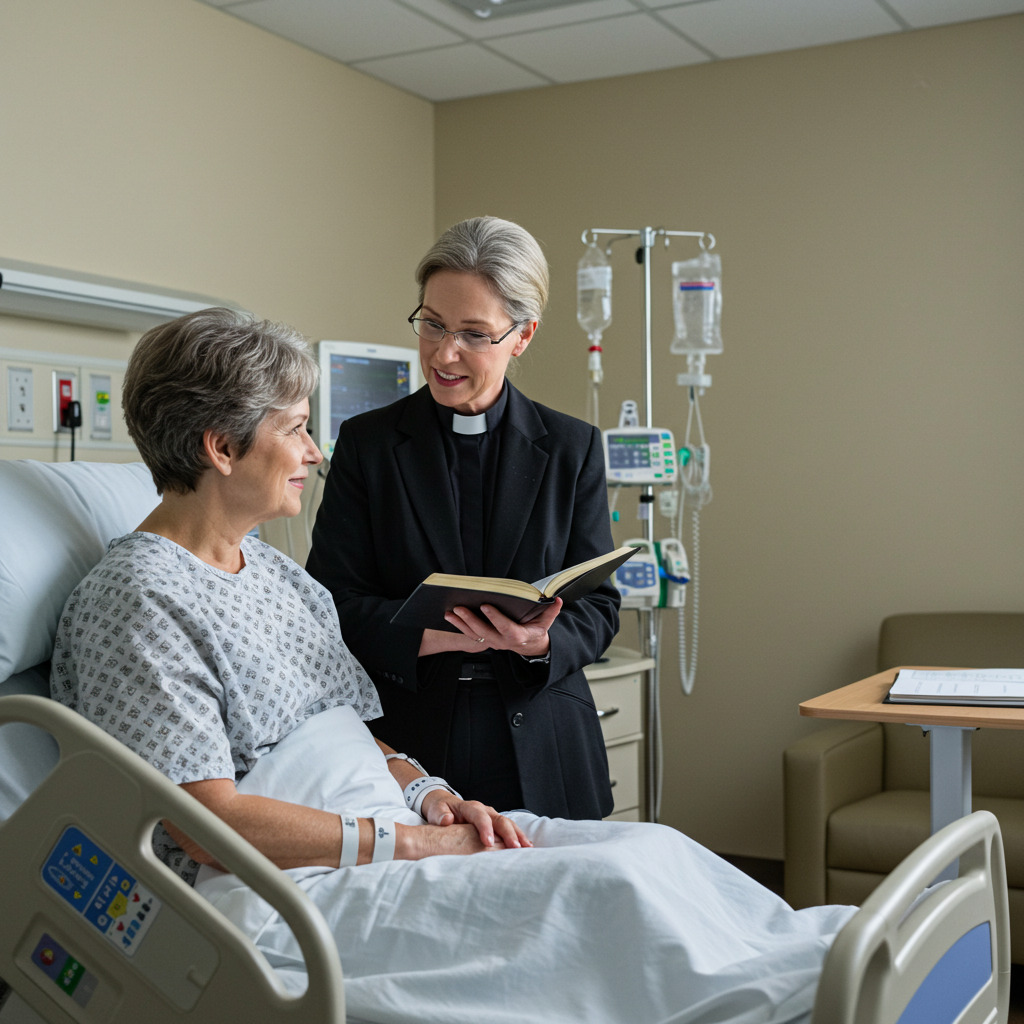 A-Female-Caucasian-Chaplain-at-the-bedside-of-a-female-elderly-person-in-a-hospital-room