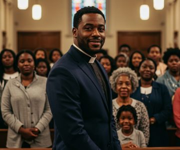 An-African-American-minister-and-congregation
