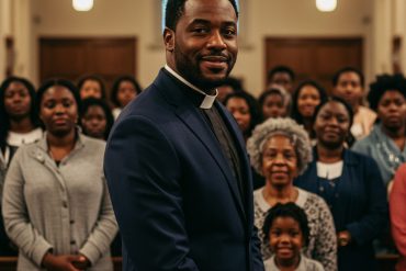 An-African-American-minister-and-congregation