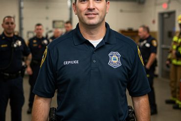 An image of a male Caucasian law enforcement first responder.