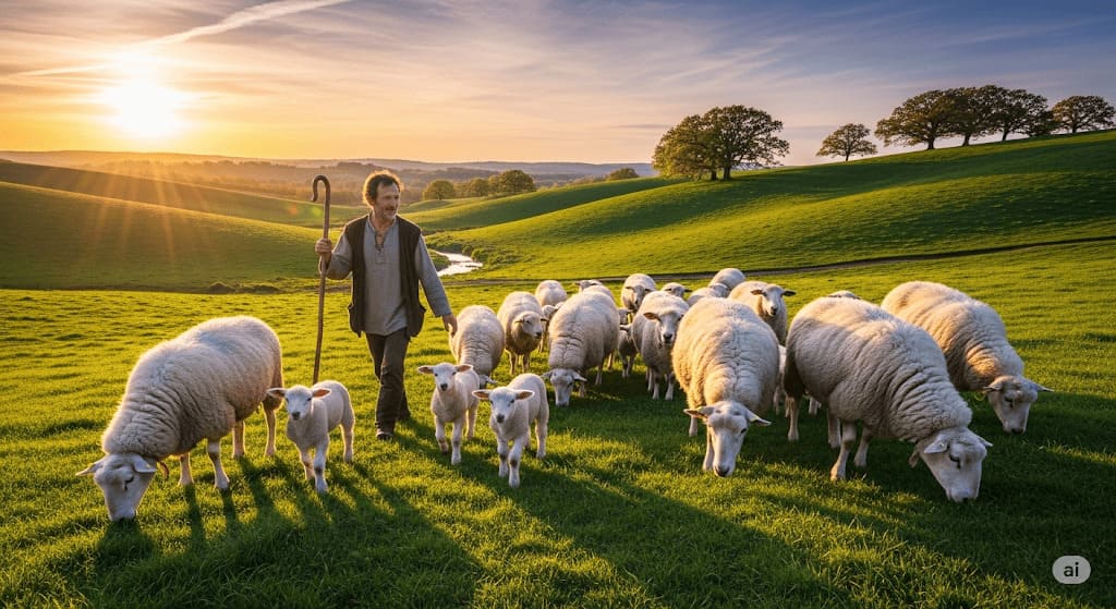 A serene landscape symbolizing guidance